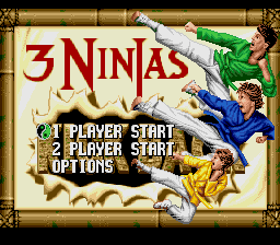 Заставка игры 3 Ninjas Kick Back